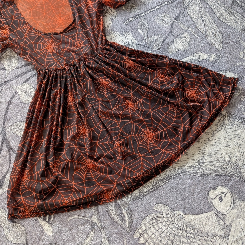 Foxblood Spider Web Dress - Picture 3 of 8